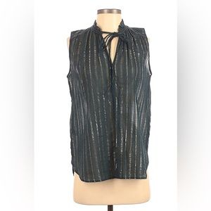 LOFT - Sheer Green Sleeveless Tank- Size Small